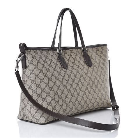 gucci monogram gg tote bag|gucci tote with zipper.